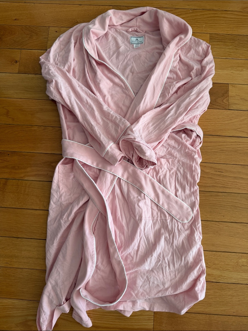 Petit Plume Pima Soft Pink Hooded Women's Robe